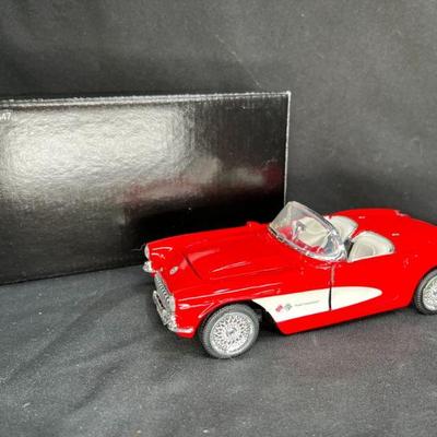 1957 Red Chevy Corvette Die Cast Car SS 7708