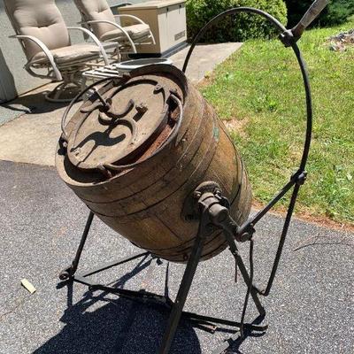 Antique Primitive Large Barrel Butter Churn