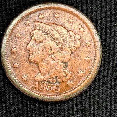 1856 Braided Hair Penny with Slanted 5