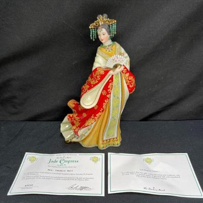 Jade Empress Statue by Lena Liu - Danbury Mint