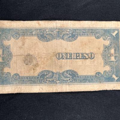 1 Peso & 10 Centavos Japanese WWII Banknotes