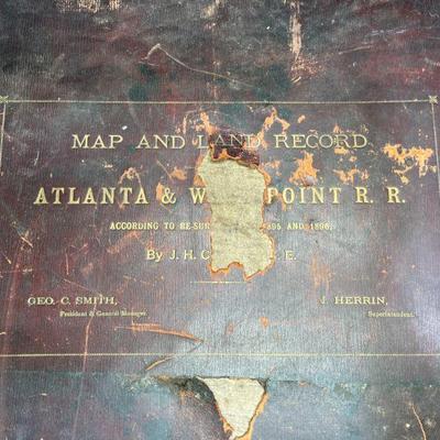 1895-96 Map & Land Record ATL & West Point RR