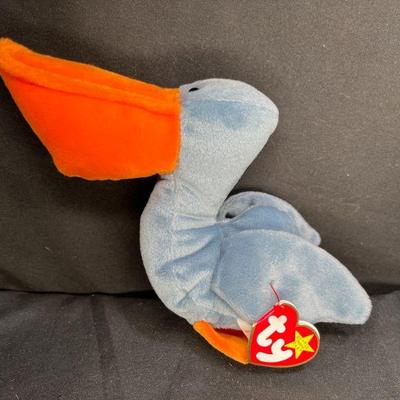 TY Beanie Baby "Scoop" Pelican - PE Pellets