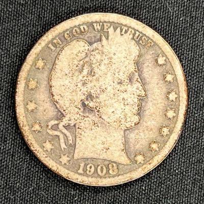 1908 Barber quarter