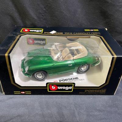 Burago 1961 Porsche 356B Cabriolet Model Car