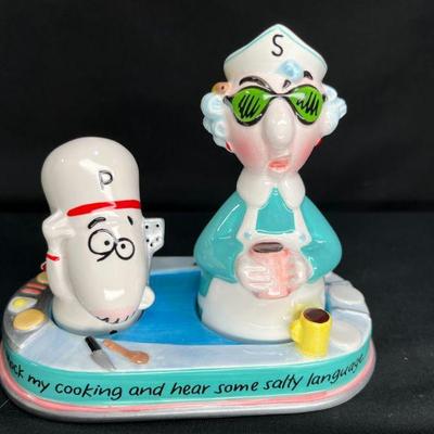 Maxine & Floyd Salt & Pepper Shakers with tray