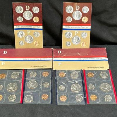
Four 1984 Un-Circulated Coin Sets
