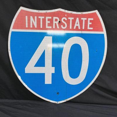 Interstate 40 Road Sign