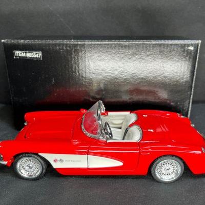 1957 Red Chevy Corvette Die Cast Car SS 7708