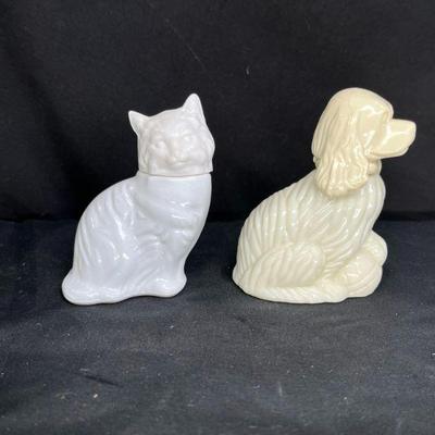VTG Avon lady Spaniel & Kitten Perfume Bottles