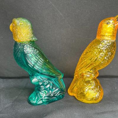 2 VTG Avon Tropical Bird Empty Perfume Bottles