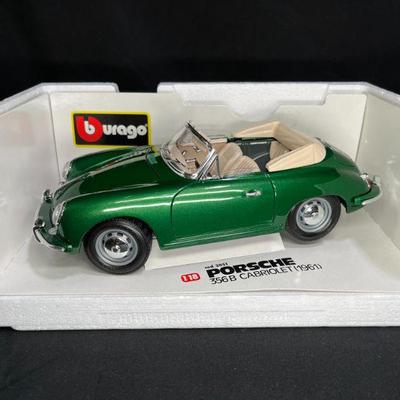 Burago 1961 Porsche 356B Cabriolet Model Car