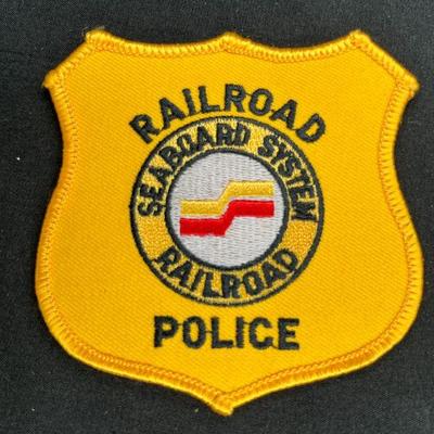 RARE Seabond Systems Railroad Police Badge