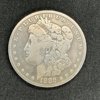 1886 O Morgan Silver Dollar