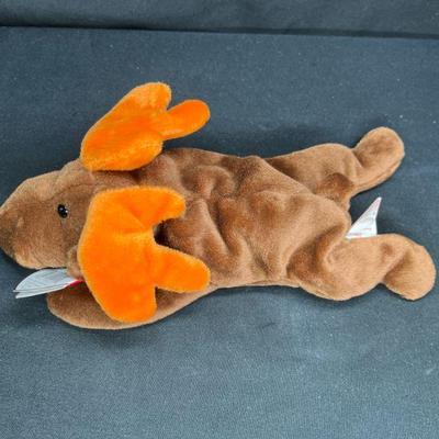 TY Beanie Baby "Chocolate" the Moose - PE Pellets