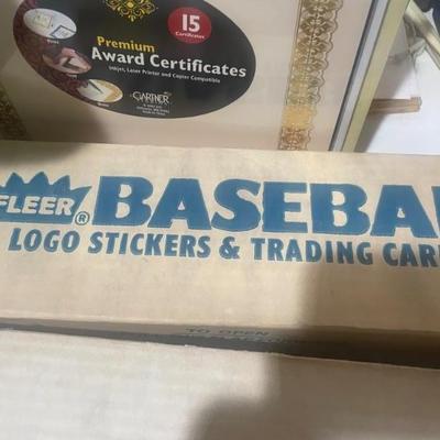 SEVERAL BOXES OF NEW & SEALED BASEBALL CARDS FROM THE 80'S!
