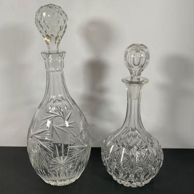 Cut Glass decanters