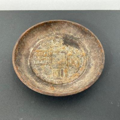 19th Century Cast Iron Chinese Character Dish