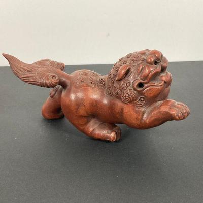 Chinese Carved Boxwood Lion