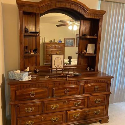 matching bed & tall chest