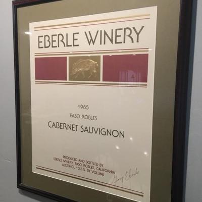 Signed by vineyard owner