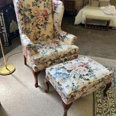 $75 - Chair and ottoman