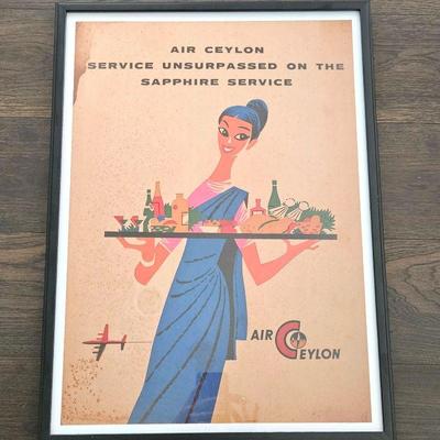 Vintage Air Ceylon Poster 