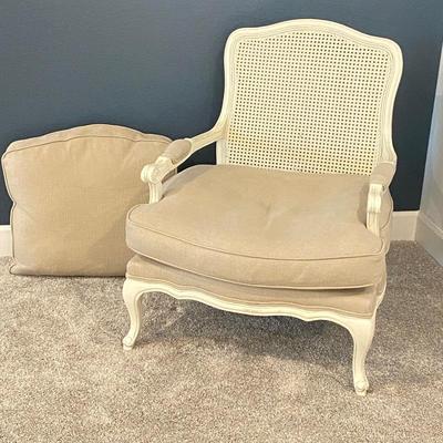  Rachel Ashwell Shabby Chic Couture Wicker Back Wood Armchair