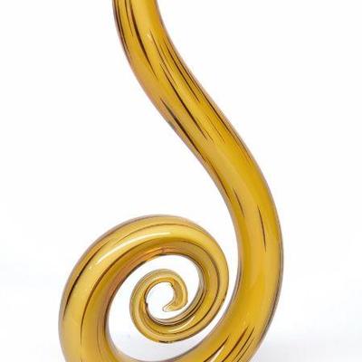 Murano Art Glass Swirl Sculpture