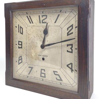 1910s New Haven 8 Day wall Clock (Works)
