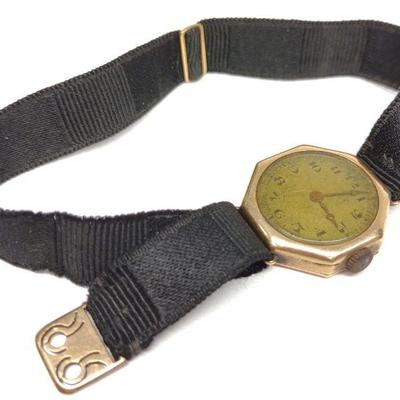 14K Gold Favre W. Co Ladies Wrist Watch
