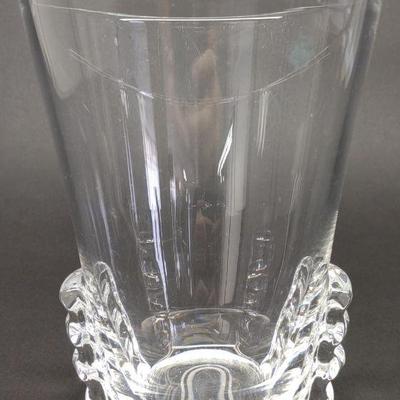 Steuben Signed Crystal Vase 7" Tall
