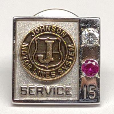 10K Ruby & Diamond Johnson Motoring Service Pin