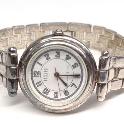 Ecclissi Sterling Silver Ladies Watch #3240 Works