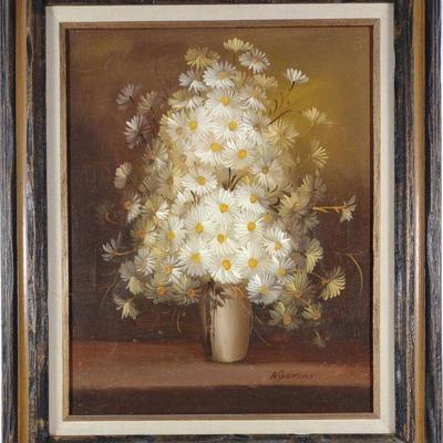 Oil on Canvas Floral Still Life Painting