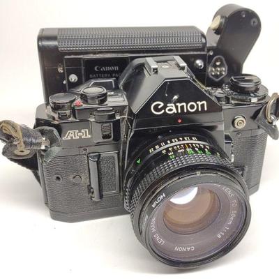 Canon A-1 SLR 35mm Film Camera w/ Lens