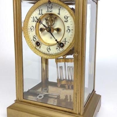 Ansonia Crystal Regulator Clock (Works)