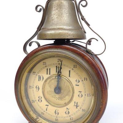 Antique Hamburg Alarm Clock (Works)