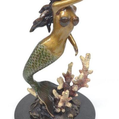 Brass Mermaid Sculpture