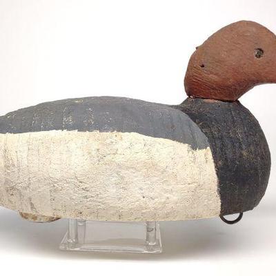 H. Weiskittel Marshy Point Club Canvasback Decoy