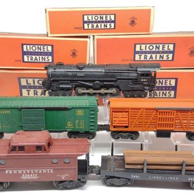 Lionel Postwar 6pc Train Set (Locomotive & Cars)