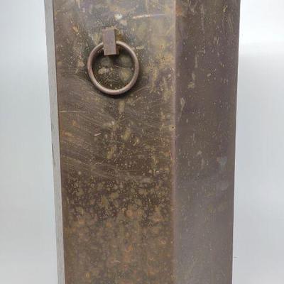 Brass Hexagon Planter 18"