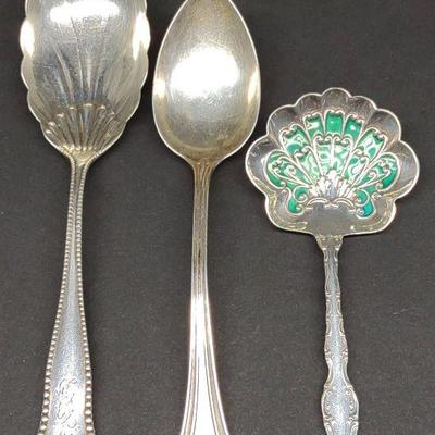 3 Gorham Sterling Silver Sugar Spoons