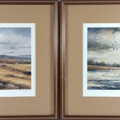 2 John Pritko Signed Numbered Duck Hunting Prints