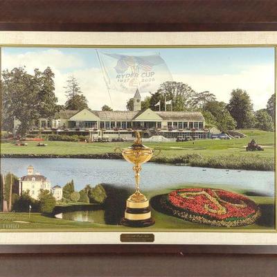 2006 Ryder Cup Golf Art Signed by Karl Jaeger