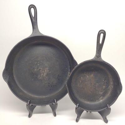 Griswold #9 Large Block & Wagner #5 Skillets