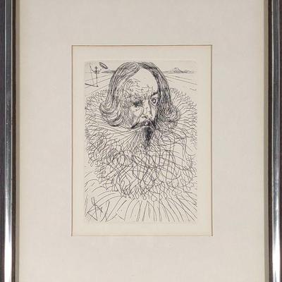 Salvador Dali Collectors Guild Cervantes Etching