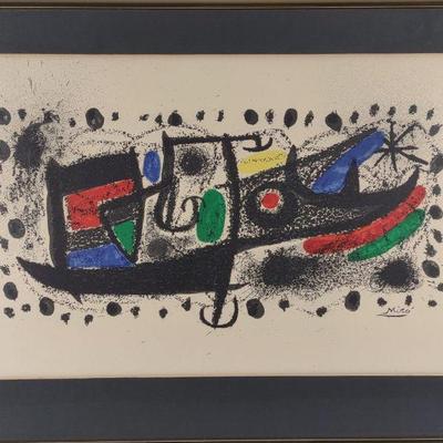 Joan Miro Collectors Guild Lithograph Print Art