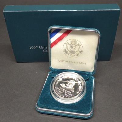 1997 US Silver Proof Botanic Garden Comm. Coin