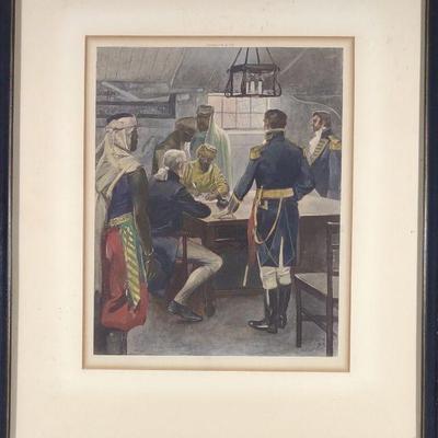 US Commandant & Warrant Officers Colored Litho
